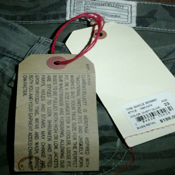 Current Elliott Animal print skinny jeans size 23 - Picture 5 of 5